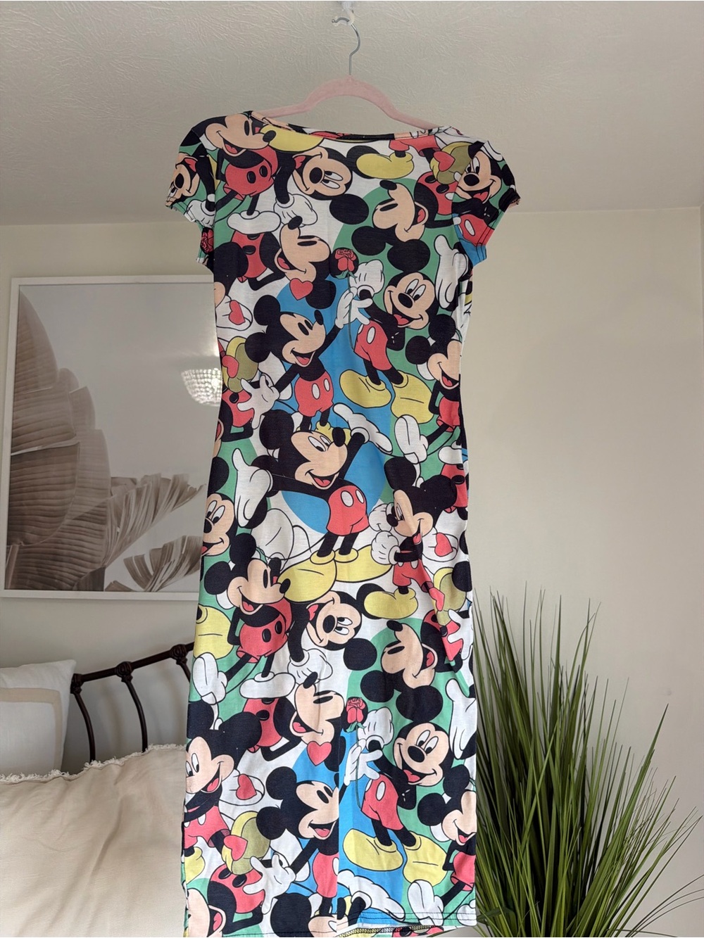 Mickey Mouse Multicolor Graphic Women’s Dress